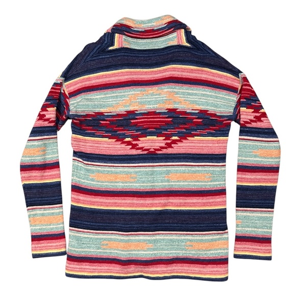 Polo Ralph Lauren Aztec Southwestern Navajo Shawl Cardigan Sweater Womens XS - Picture 2 of 8